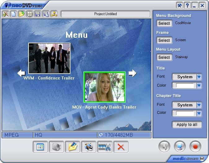 NeoDVD Screenshot